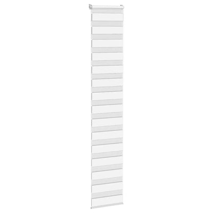 vidaXL Doppelrollo Weiß 50x230 cm Stoffbreite 45,9 cm Polyester