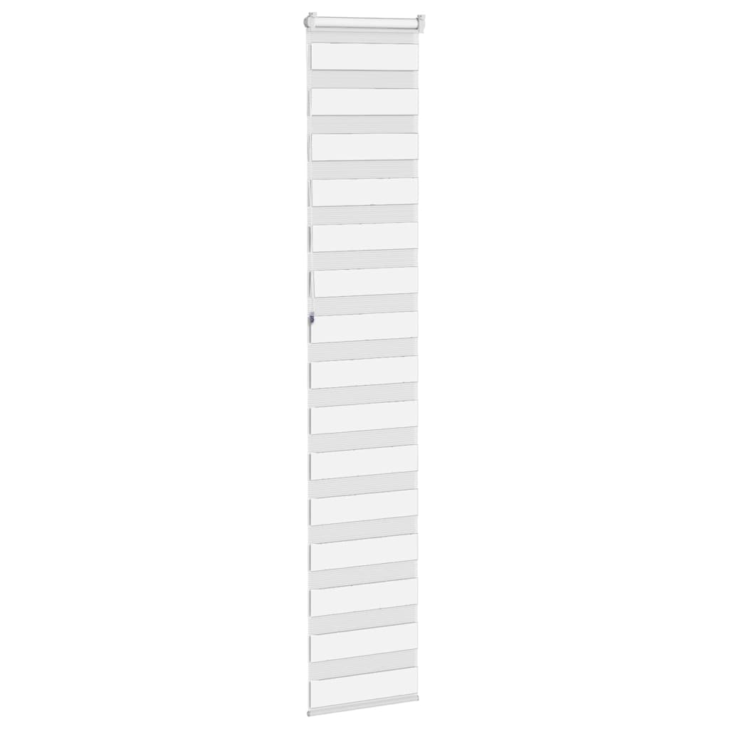 vidaXL Doppelrollo Weiß 50x230 cm Stoffbreite 45,9 cm Polyester