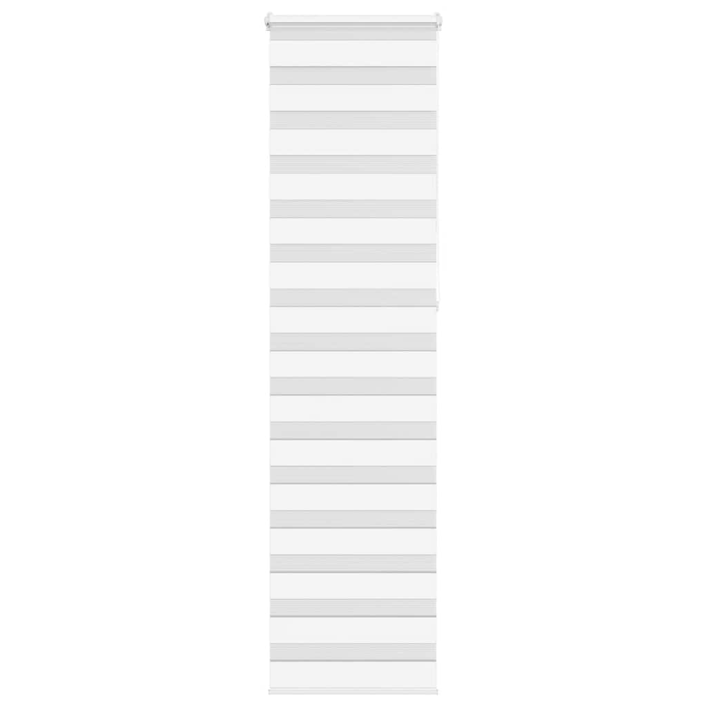 vidaXL Doppelrollo Weiß 55x230 cm Stoffbreite 50,9 cm Polyester