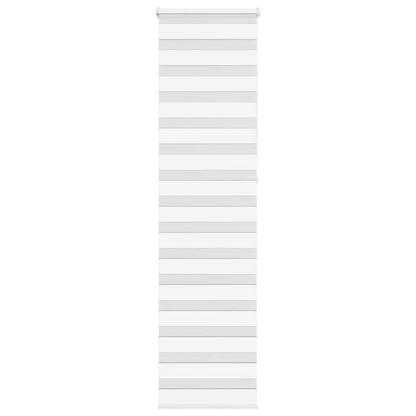 vidaXL Doppelrollo Weiß 55x230 cm Stoffbreite 50,9 cm Polyester