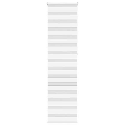 vidaXL Doppelrollo Weiß 60x230 cm Stoffbreite 55,9 cm Polyester