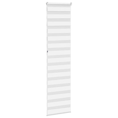 vidaXL Doppelrollo Weiß 60x230 cm Stoffbreite 55,9 cm Polyester