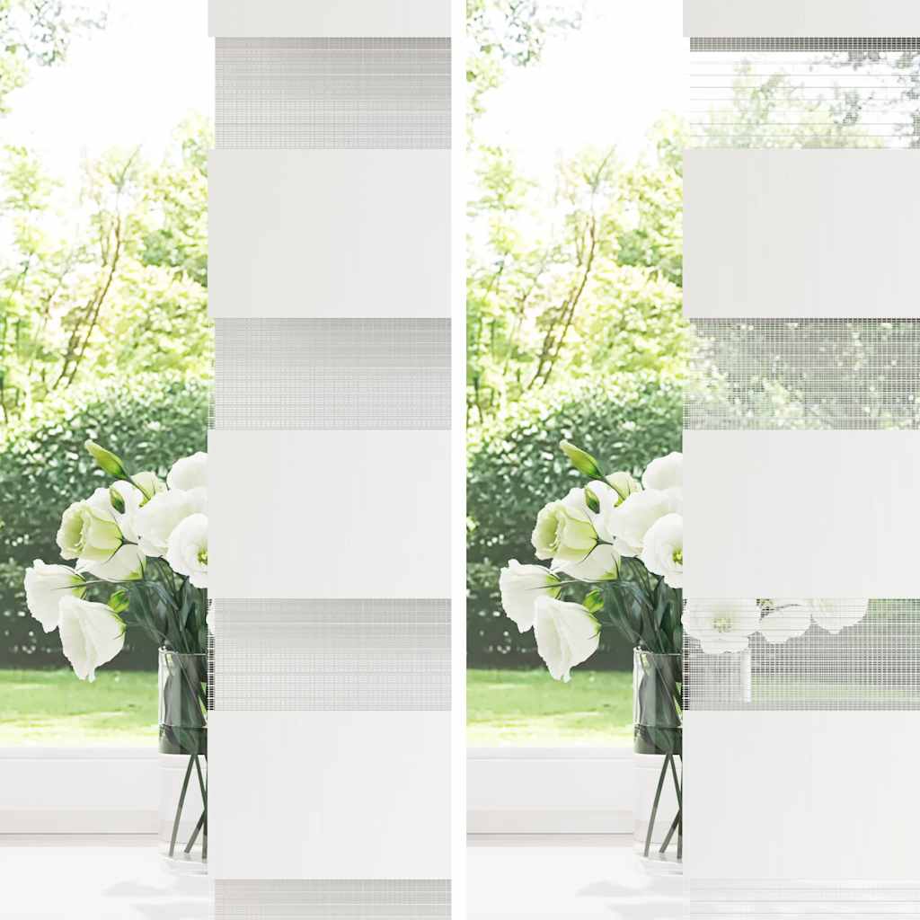 vidaXL Doppelrollo Weiß 60x230 cm Stoffbreite 55,9 cm Polyester