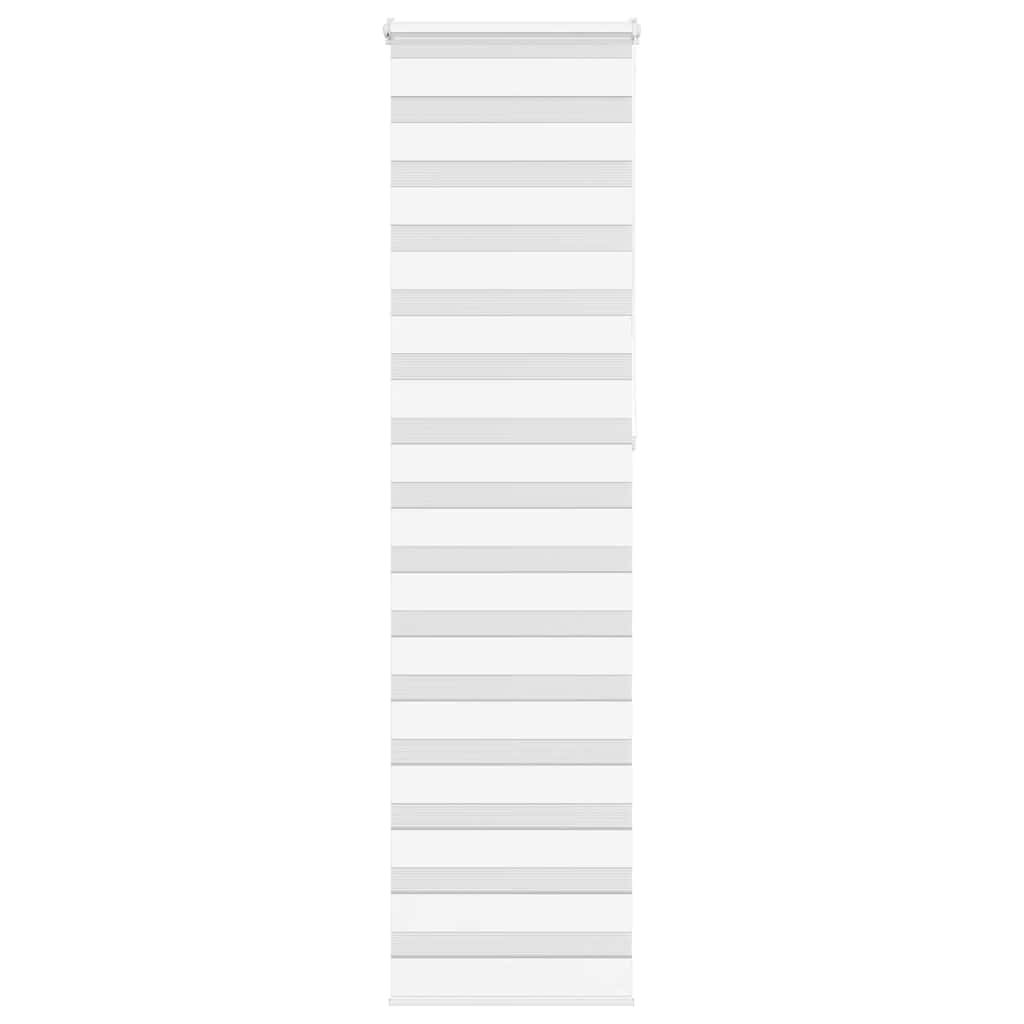 vidaXL Doppelrollo Weiß 65x230 cm Stoffbreite 60,9 cm Polyester
