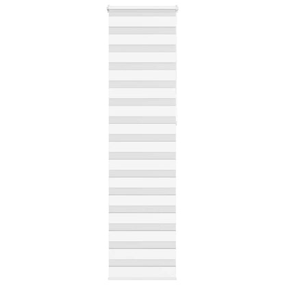 vidaXL Doppelrollo Weiß 65x230 cm Stoffbreite 60,9 cm Polyester