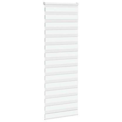 vidaXL Doppelrollo Weiß 70x230 cm Stoffbreite 65,9 cm Polyester