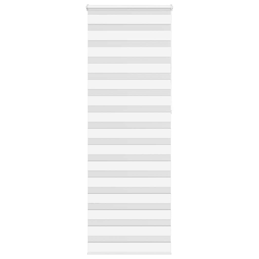 vidaXL Doppelrollo Weiß 75x230 cm Stoffbreite 70,9 cm Polyester