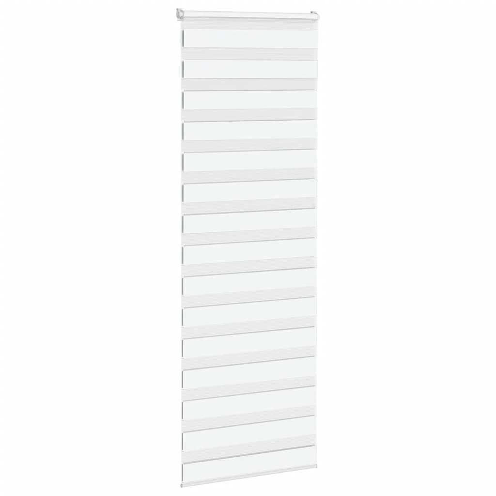 vidaXL Doppelrollo Weiß 75x230 cm Stoffbreite 70,9 cm Polyester
