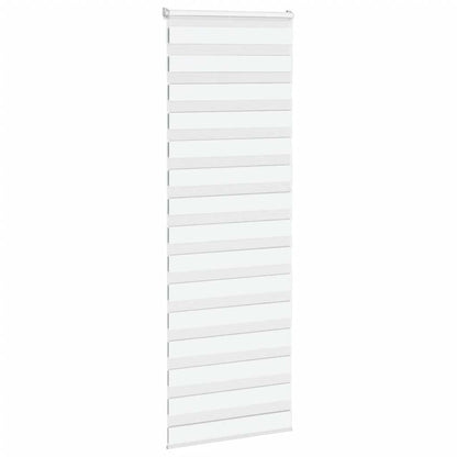 vidaXL Doppelrollo Weiß 75x230 cm Stoffbreite 70,9 cm Polyester