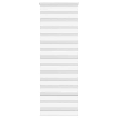 vidaXL Doppelrollo Weiß 80x230 cm Stoffbreite 75,9 cm Polyester