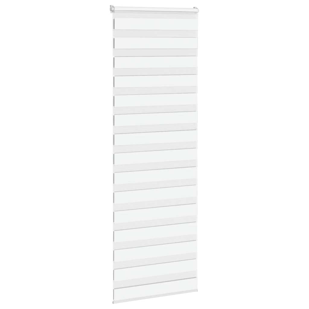 vidaXL Doppelrollo Weiß 80x230 cm Stoffbreite 75,9 cm Polyester