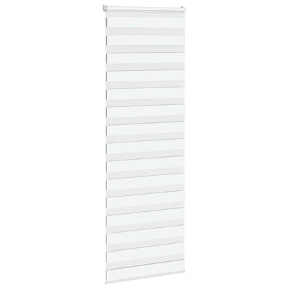 vidaXL Doppelrollo Weiß 80x230 cm Stoffbreite 75,9 cm Polyester