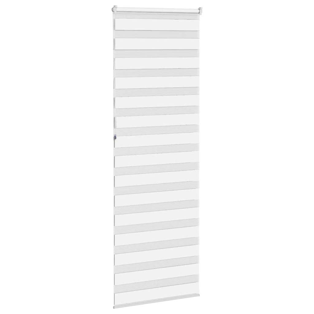 vidaXL Doppelrollo Weiß 80x230 cm Stoffbreite 75,9 cm Polyester