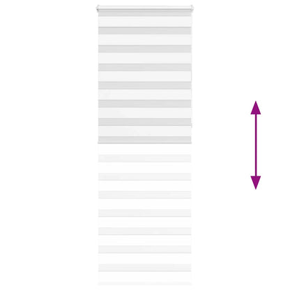 Doppelrollo Weiß 85x230 cm Stoffbreite 80,9 cm Polyester