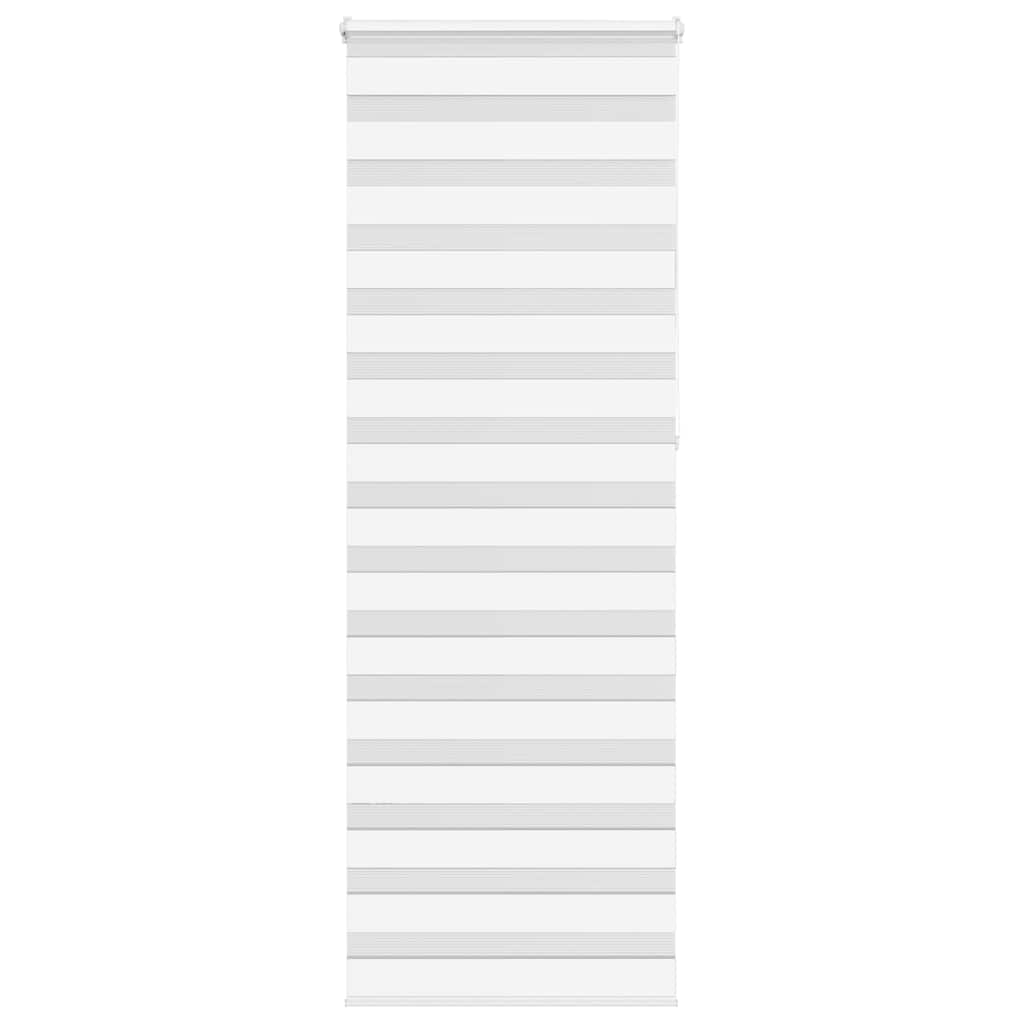 vidaXL Doppelrollo Weiß 90x230 cm Stoffbreite 85,9 cm Polyester
