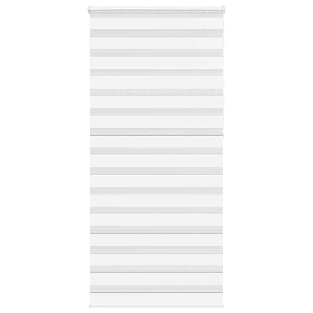 vidaXL Double store enrouleur Blanc 95x230 cm Largeur du tissu 90,9 cm Polyester