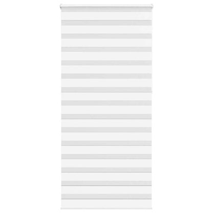 vidaXL Doppelrollo Weiß 100x230 cm Stoffbreite 95,9 cm Polyester