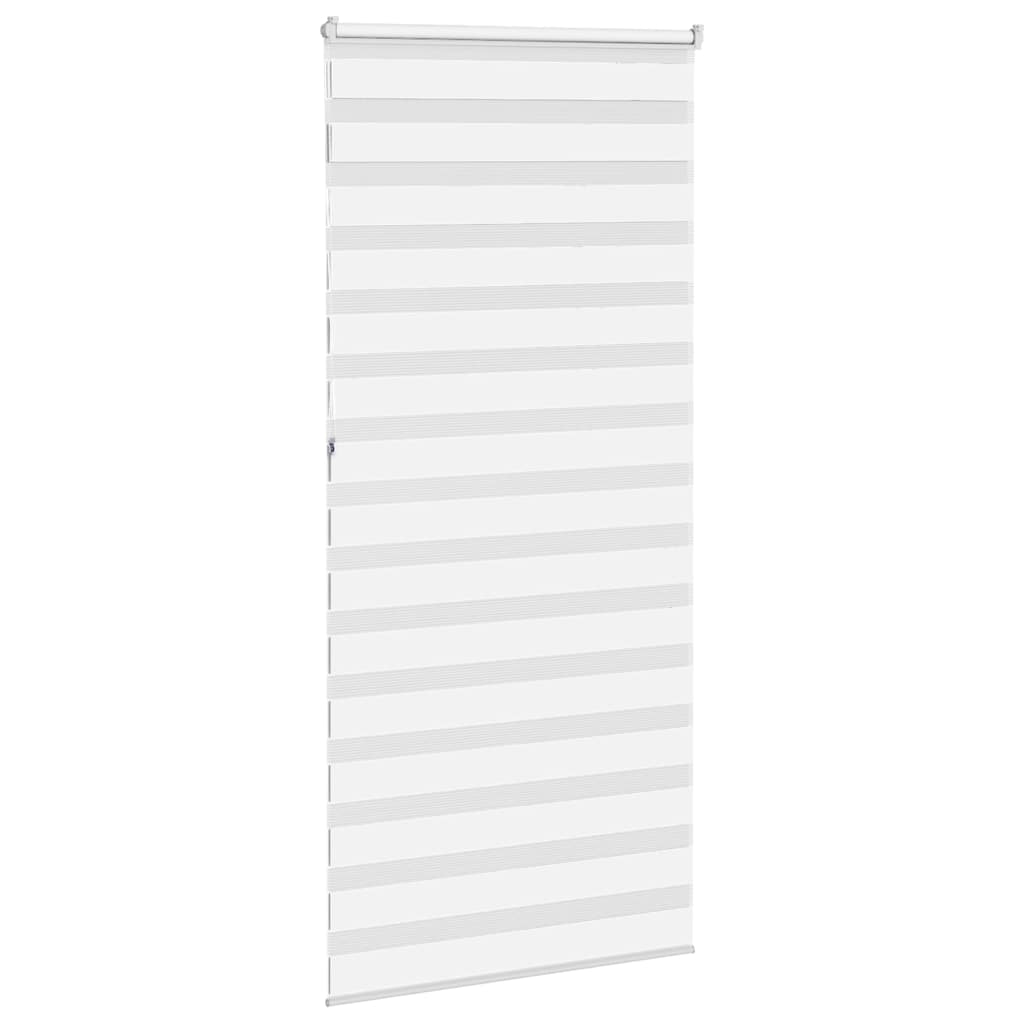 vidaXL Doppelrollo Weiß 110x230 cm Stoffbreite 105,9 cm Polyester