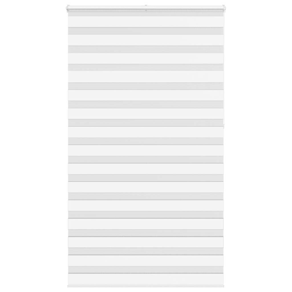 vidaXL Store enrouleur double blanc 125x230 cm Largeur du tissu 120,9 cm Polyester