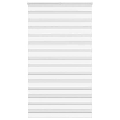 vidaXL Store enrouleur double blanc 125x230 cm Largeur du tissu 120,9 cm Polyester