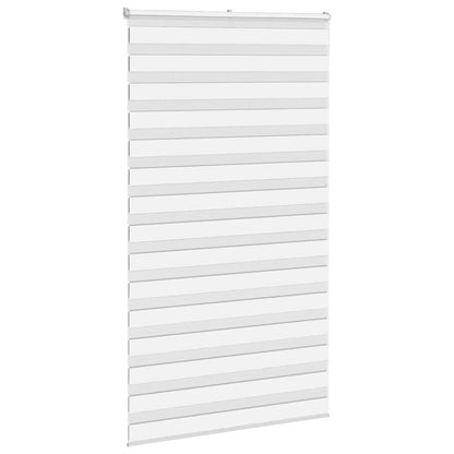vidaXL Store enrouleur double blanc 125x230 cm Largeur du tissu 120,9 cm Polyester