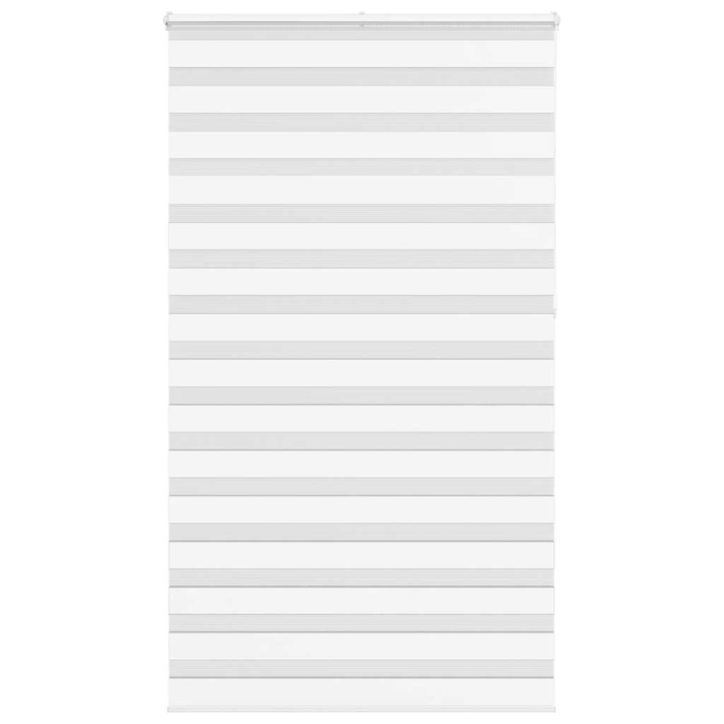 vidaXL Doppelrollo Weiß 135x230 cm Stoffbreite 130,9 cm Polyester