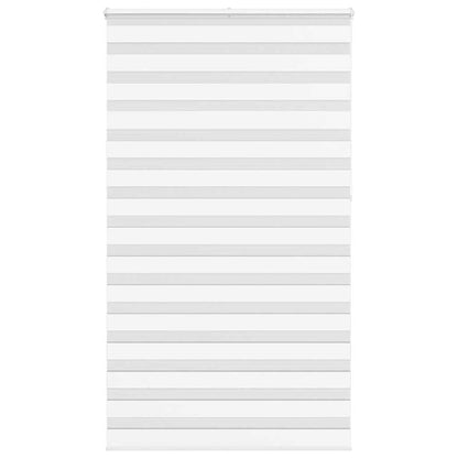 vidaXL Doppelrollo Weiß 135x230 cm Stoffbreite 130,9 cm Polyester