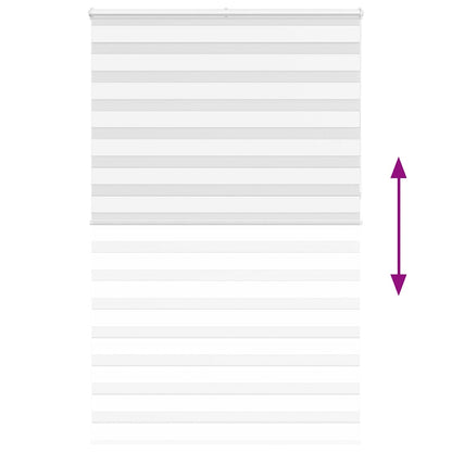 vidaXL Store enrouleur double Blanc 140x230 cm Largeur du tissu 135,9 cm Polyester