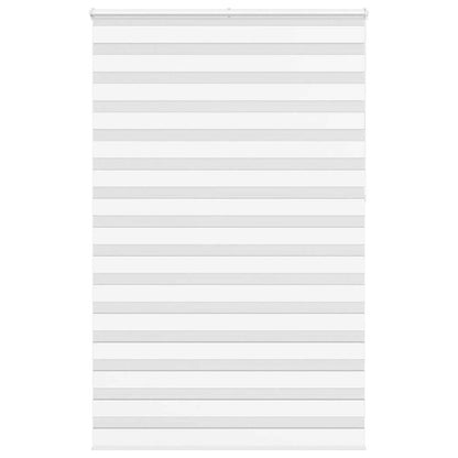 vidaXL Doppelrollo Weiß 145x230 cm Stoffbreite 140,9 cm Polyester