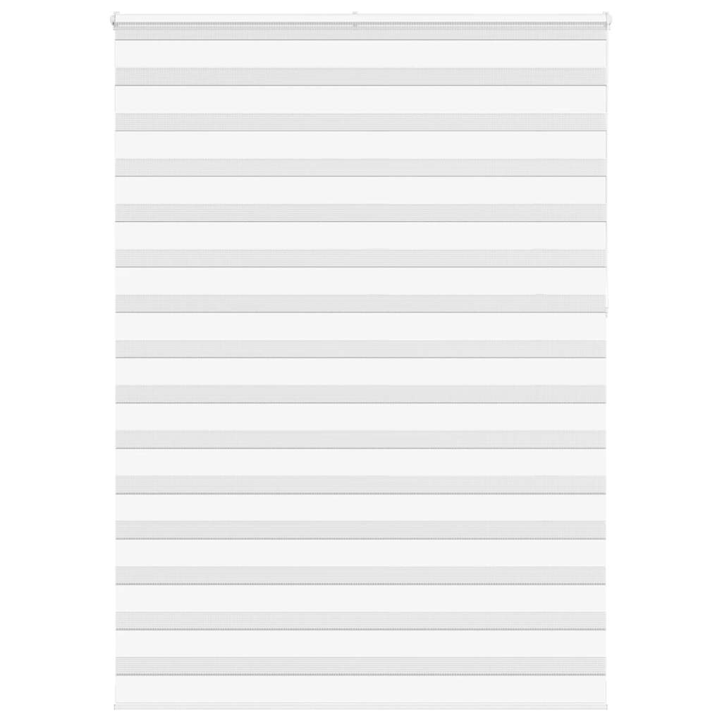 vidaXL Doppelrollo Weiß 155x230 cm Stoffbreite 150,9 cm Polyester