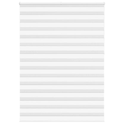 vidaXL Doppelrollo Weiß 155x230 cm Stoffbreite 150,9 cm Polyester