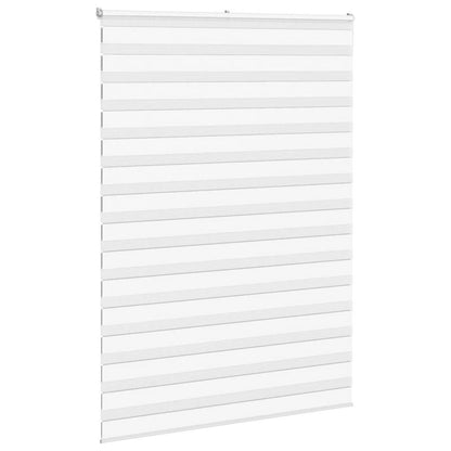 vidaXL Doppelrollo Weiß 155x230 cm Stoffbreite 150,9 cm Polyester