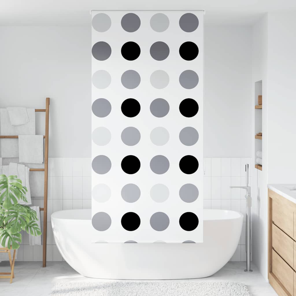 vidaXL Store de douche 90x240 cm Largeur du tissu 86 cm