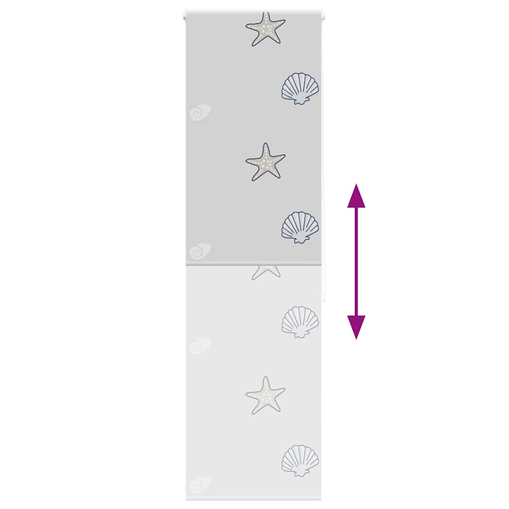 vidaXL Duschrollo 60x240 cm Stoffbreite 56 cm