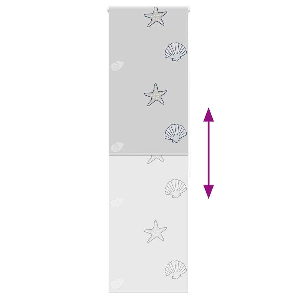 vidaXL Duschrollo 70x240 cm Stoffbreite 66 cm