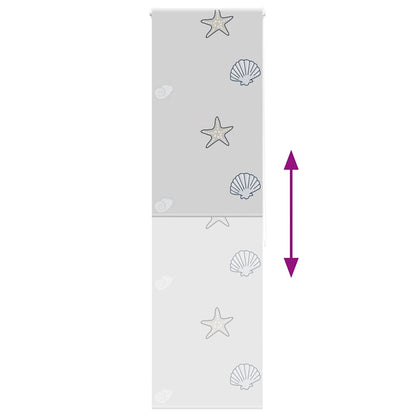 vidaXL Duschrollo 80x240 cm Stoffbreite 76 cm