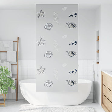 vidaXL Duschrollo 90x240 cm Stoffbreite 86 cm