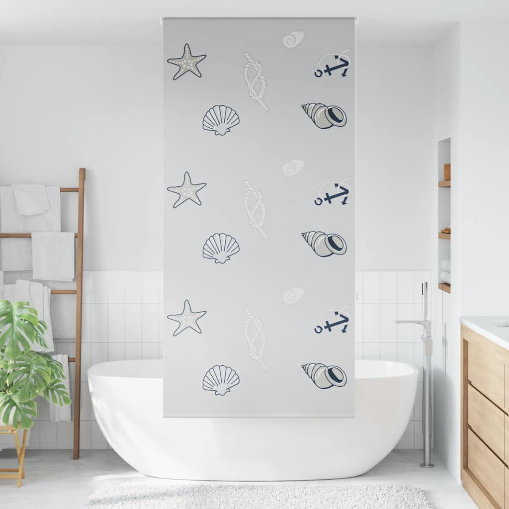 vidaXL Duschrollo 100x240 cm Stoffbreite 96 cm