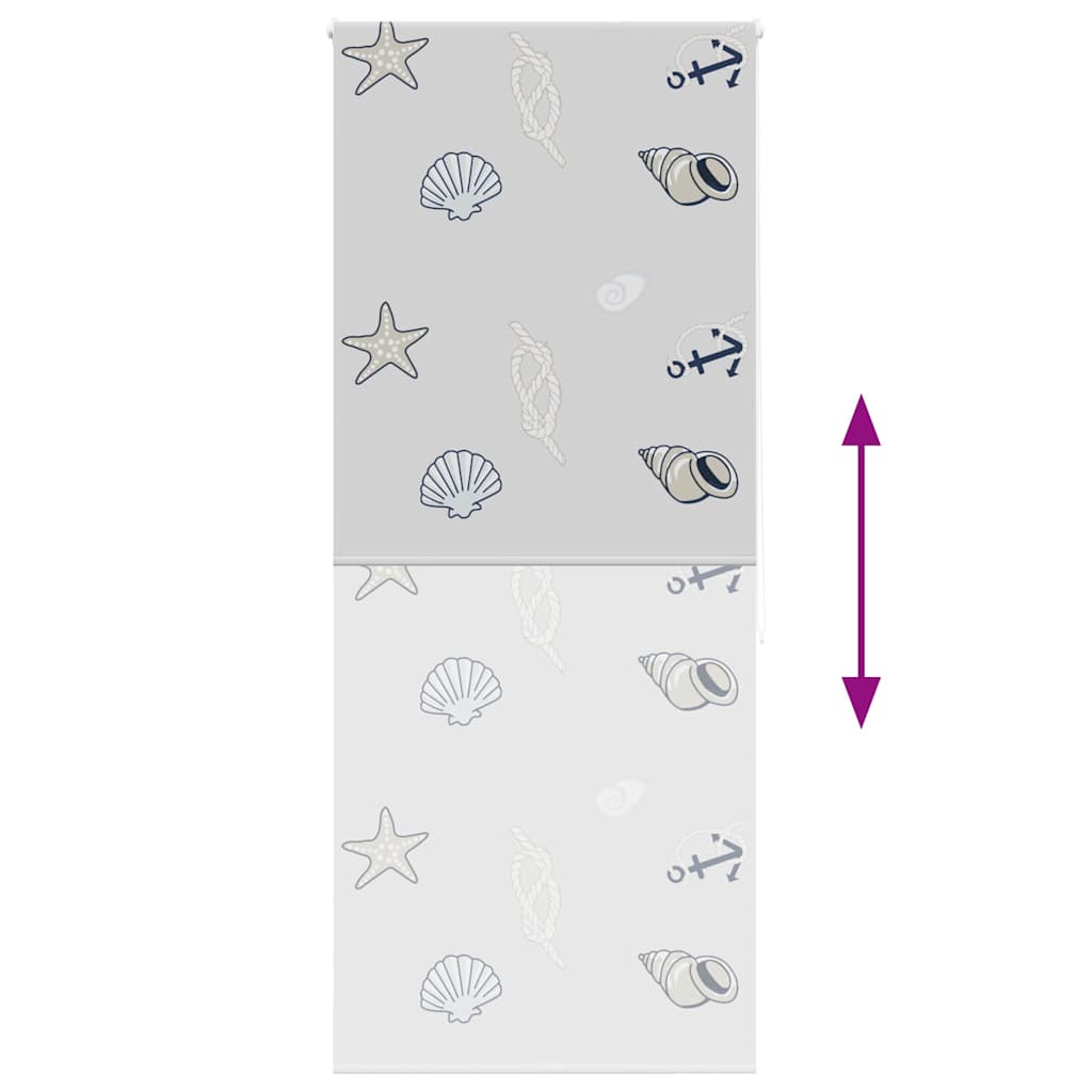vidaXL Duschrollo 100x240 cm Stoffbreite 96 cm