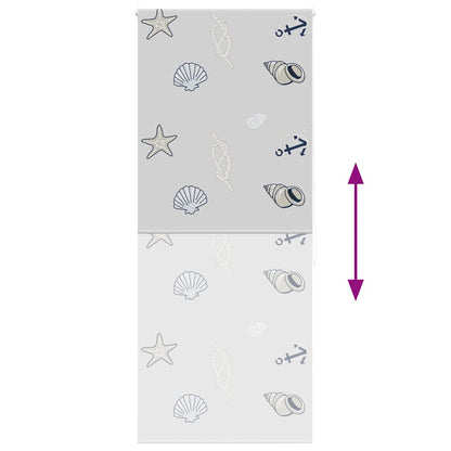 vidaXL Duschrollo 100x240 cm Stoffbreite 96 cm