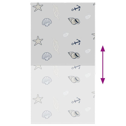 vidaXL Duschrollo 140x240 cm Stoffbreite 136 cm