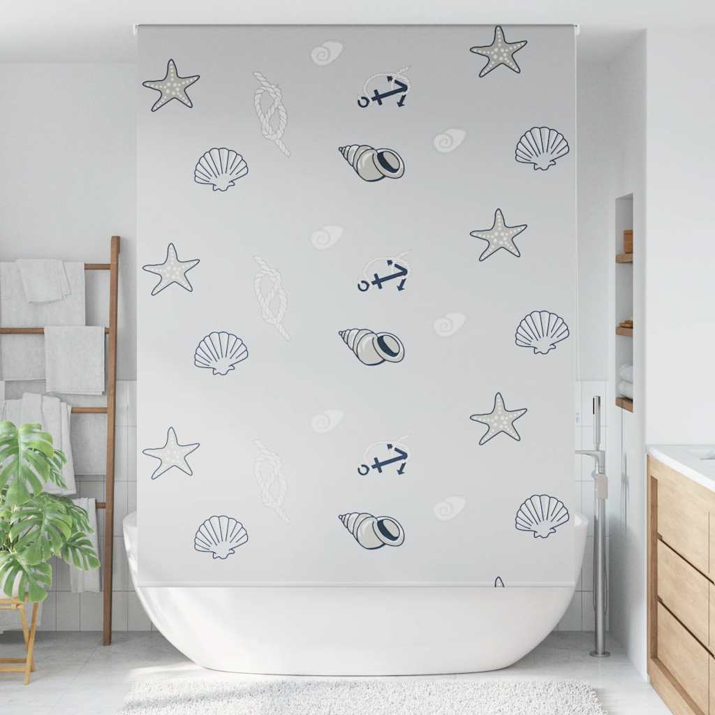 vidaXL Duschrollo 150x240 cm Stoffbreite 146 cm