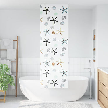 vidaXL Duschrollo 80x240 cm Stoffbreite 76 cm