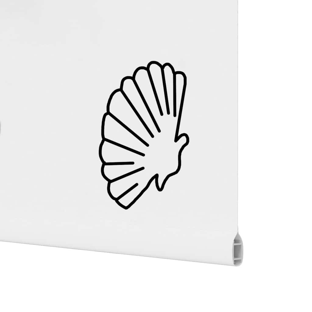 vidaXL Duschrollo 100x240 cm Stoffbreite 96 cm