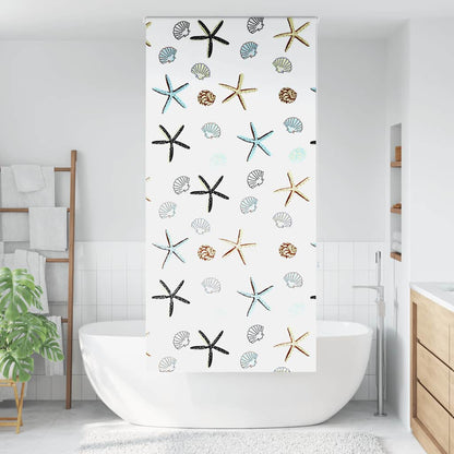 vidaXL Store de douche 110x240 cm largeur du tissu 106 cm