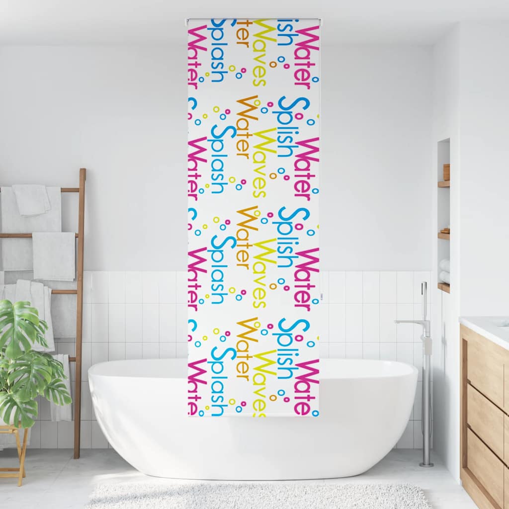 vidaXL Duschrollo 80x240 cm Stoffbreite 76 cm