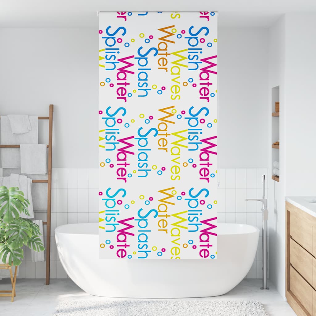 vidaXL Store de douche 90x240 cm Largeur du tissu 86 cm