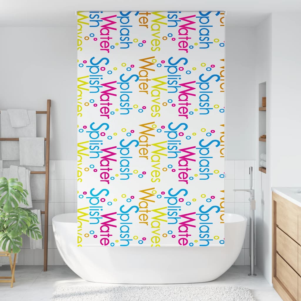 vidaXL Duschrollo 140x240 cm Stoffbreite 136 cm