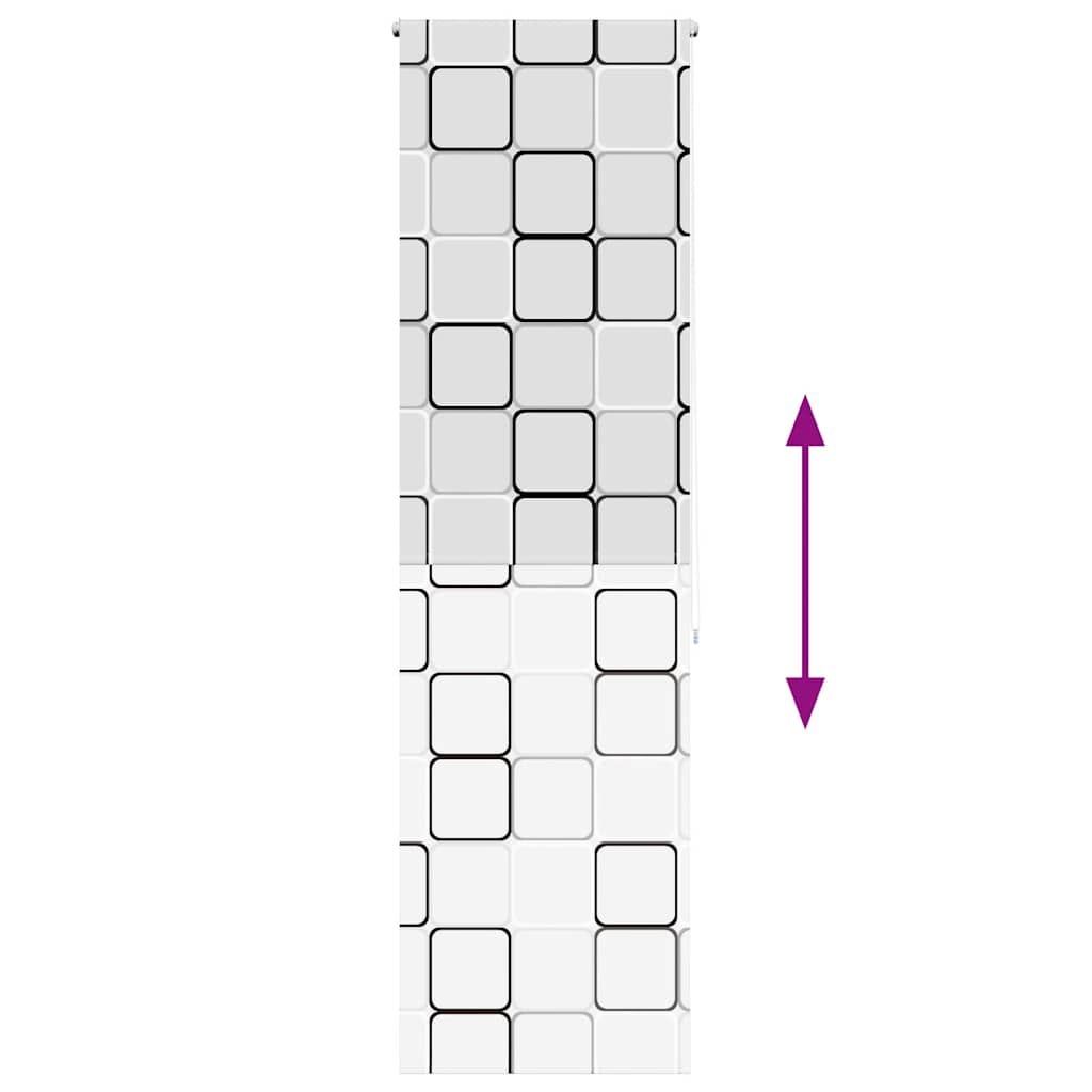 vidaXL Duschrollo 80x240 cm Stoffbreite 76 cm