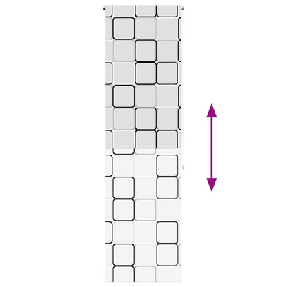 vidaXL Duschrollo 80x240 cm Stoffbreite 76 cm